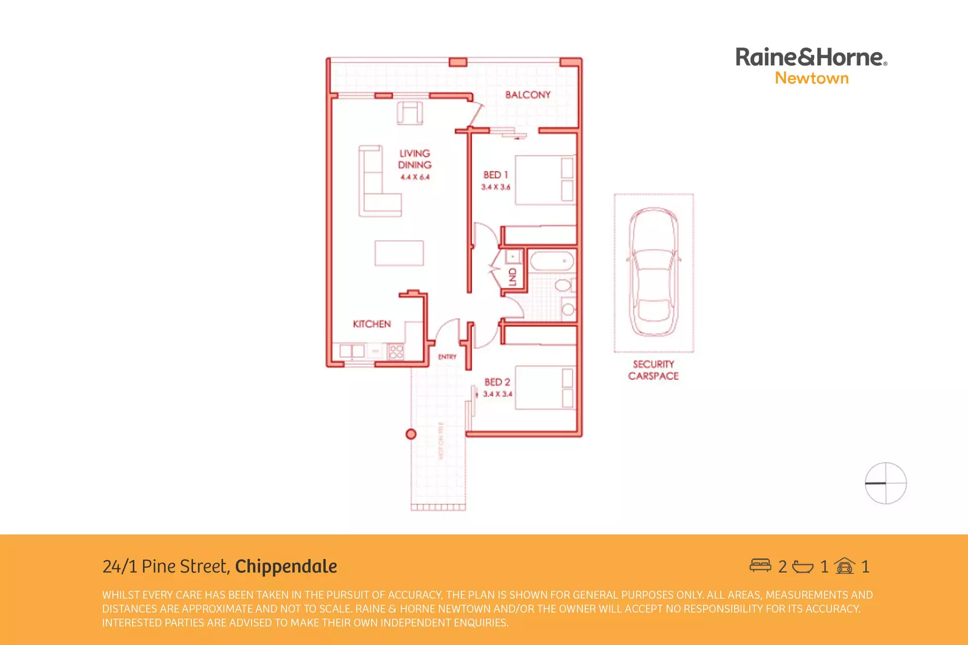 24/1-35 Pine Street, Chippendale Leased by Raine & Horne Newtown - image 1