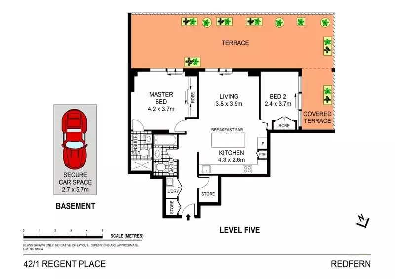 42/1 Regent Place, Redfern Leased by Raine & Horne Newtown - image 1